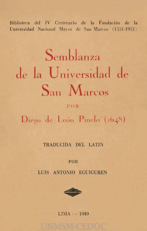 Semblanza de la Universidad de San Marcos