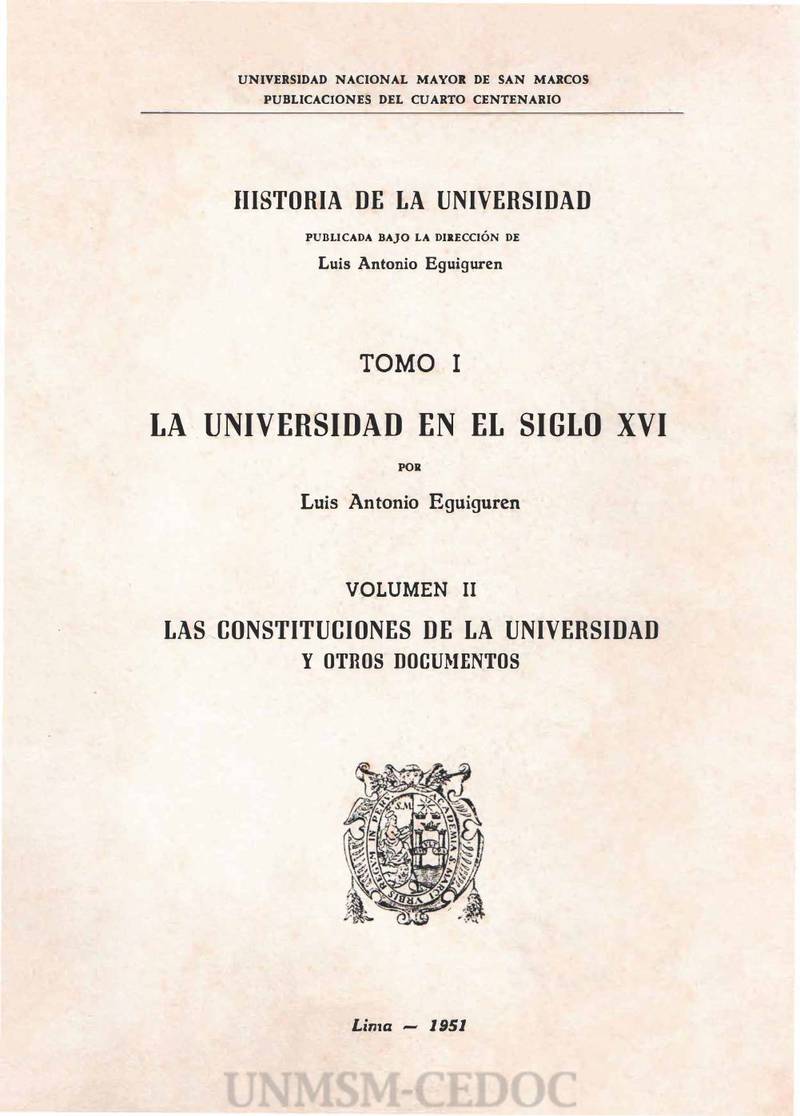 La Universidad en el siglo XVI 