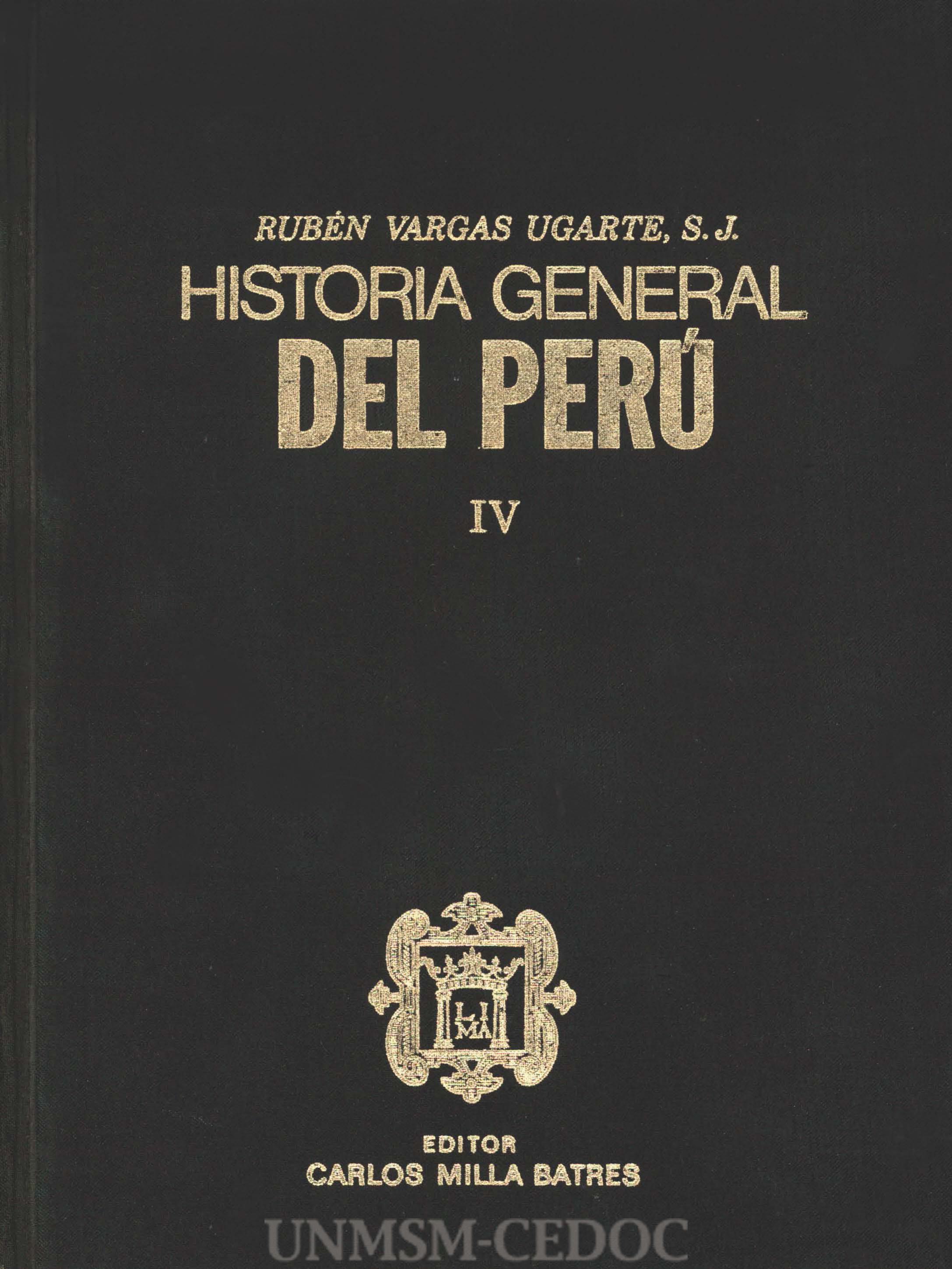 Historia general del Perú IV